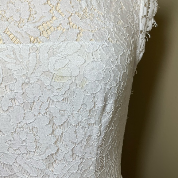 Rachel Zoe Estelle White Lace Dress Maxi Open Back - Picture 6 of 7